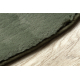 POSH tapete circulo de lavagem moderno shaggy, de pelúcia, espesso e antiderrapante, verde