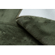 Dywan POSH koło Shaggy zielony gruby, pluszowy, antypoślizgowy, do prania