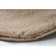 Modern washing carpet POSH circle shaggy, plush, thick anti-slip beige