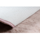 POSH tapete circulo de lavagem moderno shaggy, de pelúcia, espesso e antiderrapante, corar rosa