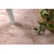 Модерен перален килим POSH кръг shaggy, плюшен, дебел антихлъзгащ, руж розов 