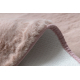 Moderni tepih za pranje POSH krug čupavi, pliš, gusta protuklizna ružičasta