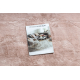 POSH tapete circulo de lavagem moderno shaggy, de pelúcia, espesso e antiderrapante, corar rosa