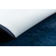 Moderne vasketeppe POSH sirkel shaggy, plysj, thick antiskli marinen blå