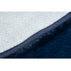 Koberec okrúhly prateľný POSH Shaggy, plyšový, Hrubý, protišmykový, tmavo modrá