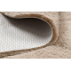 Moderni pesu matto SHAPE 3105 Sydän shaggy - beige muhkea liukastumisenesto