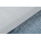Modern tvättmatta SHAPE 3105 Hjärta shaggy - blå plysch, halkskydd 