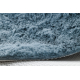 Modern washing carpet SHAPE 3105 Heart shaggy - blue plush, anti-slip 