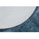Модерен перален килим SHAPE 3105 Сърцето shaggy - син плюшен, антихлъзгащ