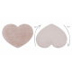 Σύγχρονο χαλί πλύσης SHAPE 3105 Καρδιά δασύτριχος - ροζ βελούδινο, αντιολισθητικό 