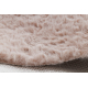 Moderni pesu matto SHAPE 3105 Sydän shaggy - vaaleanpunainen muhkea liukastumisenesto