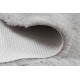 Modern washing carpet SHAPE 3105 Heart shaggy - grey plush, anti-slip 