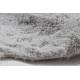 Modern mosószőnyeg SHAPE 3105 Szív shaggy - szürke plüss, csúszásgátló