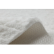 Moderni tepih za pranje SHAPE 3105 Srce - ivory čupavi, pliš, protuklizna 