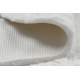 Moderne vask tæppe SHAPE 3105 Hjerte shaggy - elfenben plys, anti-slip 
