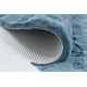 Modern tvättmatta SHAPE 3106 Blomma shaggy - blå plysch, halkskydd 