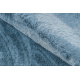 Модерен перален килим SHAPE 3106 цвете shaggy - син плюшен, антихлъзгащ