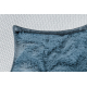 Moderne vask tæppe SHAPE 3106 Blomst shaggy - blå plys, anti-slip 