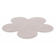 Modern washing carpet SHAPE 3106 Flower shaggy - blush pink plush, anti-slip 