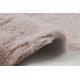 Moderne vask tæppe SHAPE 3106 Blomst shaggy - lyserød plys, anti-slip 