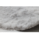 Moderni pesu matto SHAPE 3106 Kukka shaggy - harmaa muhkea liukastumisenesto