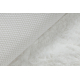 Сучасний пральний килим SHAPE 3106 квітка shaggy - слонової кістки плюшевий протиковзкий