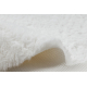 Alfombra de lavado moderna SHAPE 3106 Flor shaggy - marfil felpa, gruesa antideslizante