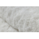 Moderne vask tæppe SHAPE 3106 Blomst shaggy - elfenben plys, anti-slip 