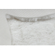 Mūsdienīgs mazgāšanas paklājs SHAPE 3106 zieds shaggy - ziloņkaula kauls, plīša, pretslīdes 