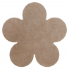 Dywan SHAPE 3106 Kwiatek Shaggy - camel, beż pluszowy, antypoślizgowy, do prania