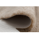 Moderne vask tæppe SHAPE 3106 Blomst shaggy - beige plys, anti-slip 