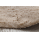 Moderni pesu matto SHAPE 3106 Kukka shaggy - beige muhkea liukastumisenesto