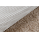 Šiuolaikinis skalbimo kilimas SHAPE 3148 Žvaigždė - smėlio spalvos, pliušinis, neslystantis 