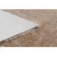 Сучасний пральний килим SHAPE 3148 Зірка shaggy - бежевий плюшевий протиковзкий