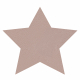 Moderner Waschteppich SHAPE 3148 Stern Shaggy - erröten rosa plüschig, Antirutsch 