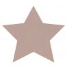 Dywan SHAPE 3148 Gwiazda Shaggy - brudny róż pluszowy, antypoślizgowy, do prania