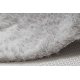 Modern washing carpet SHAPE 3148 Star shaggy - grey plush, anti-slip 