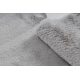 Moderni tepih za pranje SHAPE 3148 Zvijezda - siva čupavi, pliš, protuklizna 