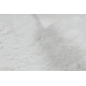 Sodobna pralna preproga SHAPE 3148 Zvezda shaggy - slonova kost barva plišasta, protidrsna