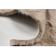Moderne vask tæppe SHAPE 3146 Bamse shaggy - beige plys, anti-slip 