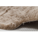 Moderni pesu matto SHAPE 3146 Nalle shaggy - beige muhkea liukastumisenesto