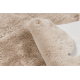Sodobna pralna preproga SHAPE 3146 Plišasti medvedek shaggy - bež barva plišasta, protidrsna