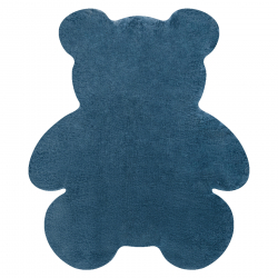 Модеран за прање ЦАРПЕТ SHAPE 3146 медвед чупаво - Плави плиш, Неклизајућа 