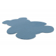 Šiuolaikinis skalbimo kilimas SHAPE 3146 Meškiukas - mėlyna, pliušinis, neslystantis 