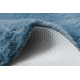 Сучасний пральний килим SHAPE 3146 плюшевий ведмедик shaggy - синій плюшевий протиковзкий