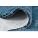 Alfombra de lavado moderna SHAPE 3146 oso de peluche shaggy - azul felpa, gruesa antideslizante