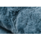 Modern tvättmatta SHAPE 3146 nallebjörn shaggy - blå plysch, halkskydd 