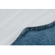 Moderne vask tæppe SHAPE 3146 Bamse shaggy - blå plys, anti-slip 