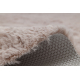 Moderni tepih za pranje SHAPE 3146 plišani medvjedić - ružičasta čupavi, pliš, protuklizna 