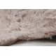 Koberec pratelný SHAPE 3146 Medvídek Shaggy - špinavě růžová plyšový, protiskluzový